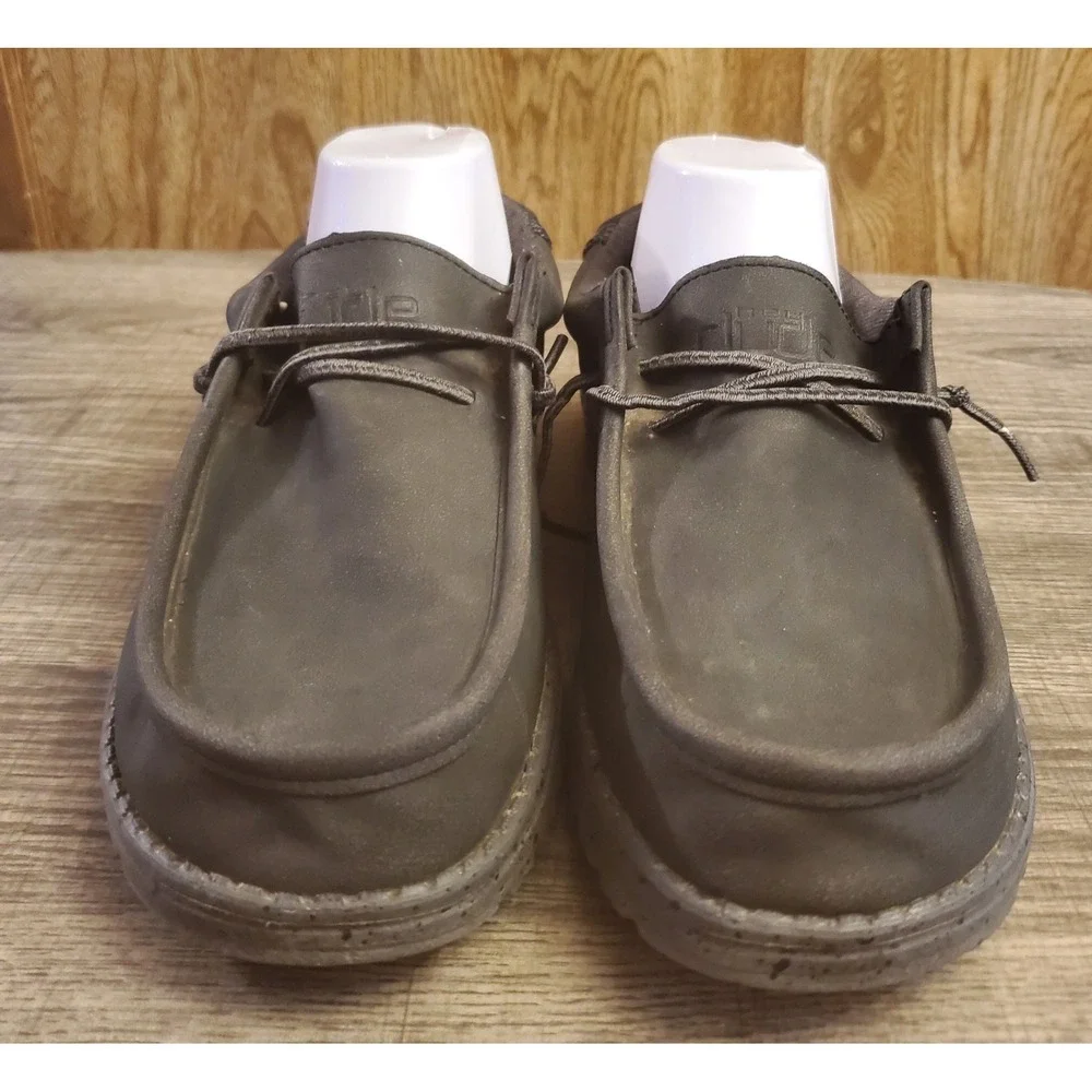 Hey‎ Dude Wally Raven Slip On Shoes Mens Size 8 Black